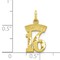 10K Gold Sweet 16 Charm Happy Birthday FindingKing 20 X 11mm Jewerly